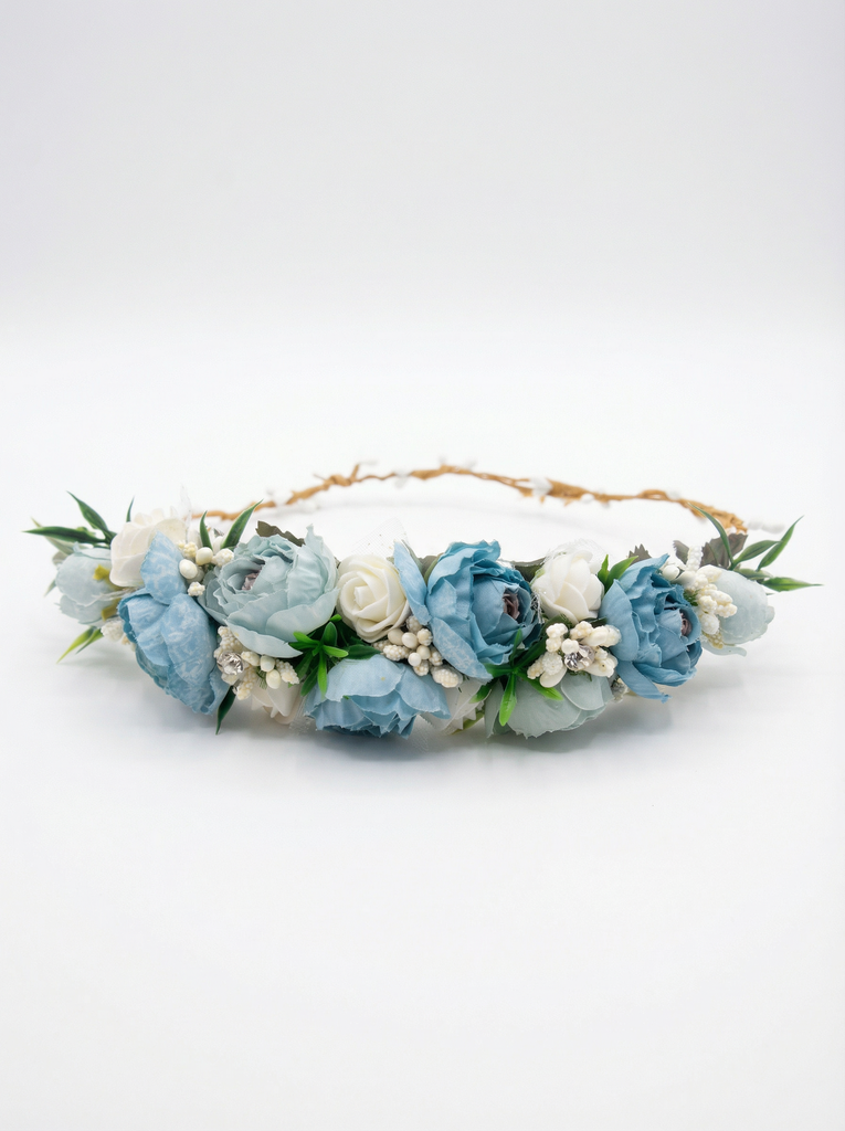 طوق ورد ازرق 23140