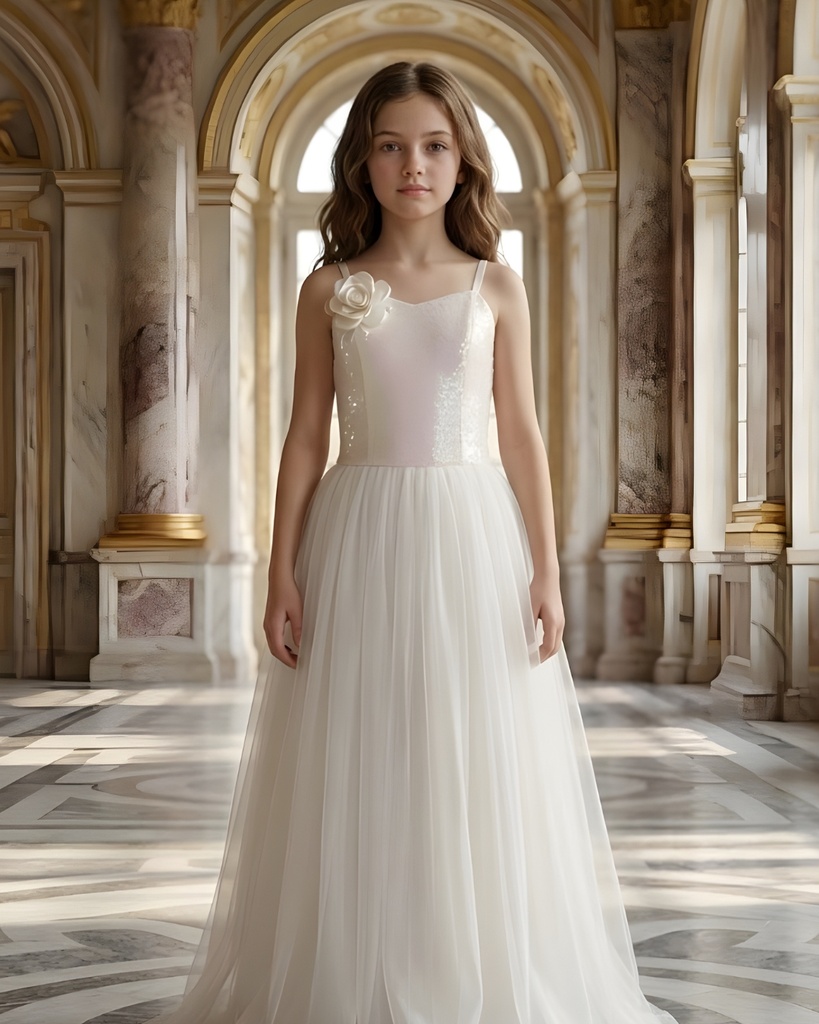 فستان مع ببيونة كاروهات 60261