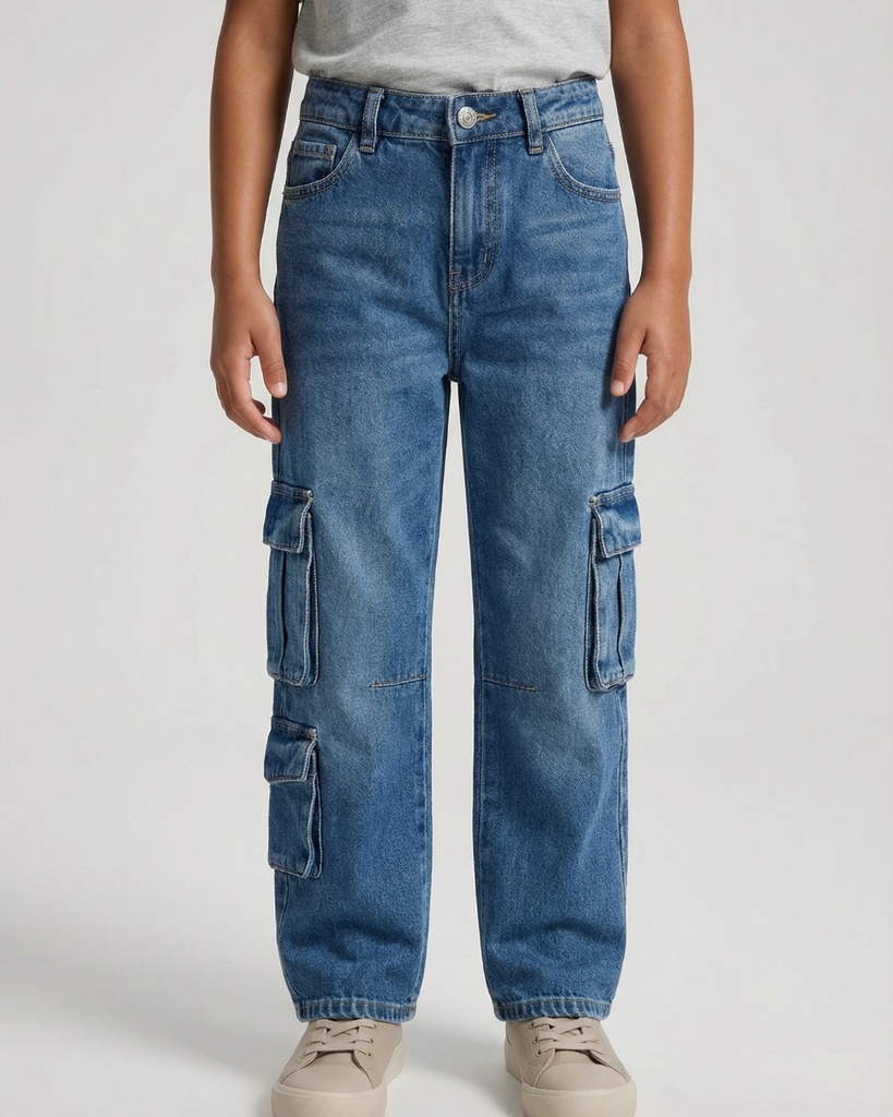 بنطلون جينز كارغو luxury