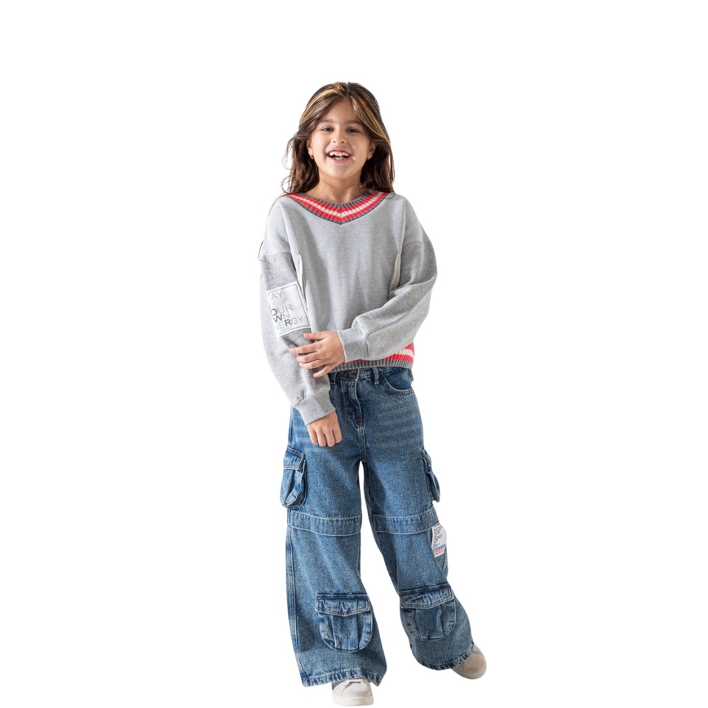 بلوزة فوتر قبة وكمر صوف