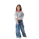 بلوزة فوتر قبة وكمر صوف