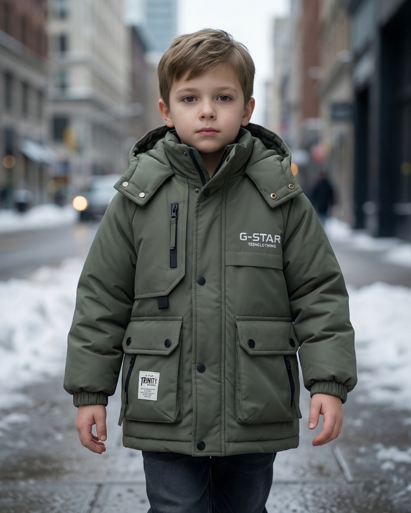 جاكيت اولاد مبطن فرو g-star trinity