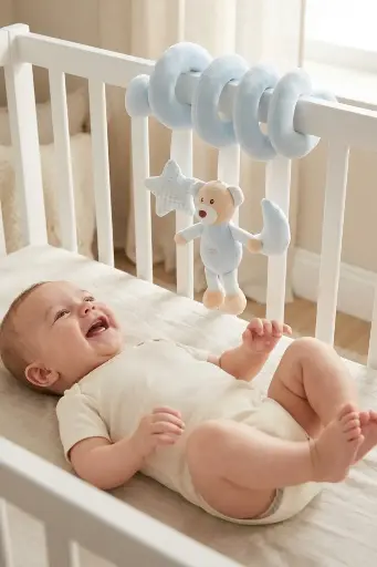 تعليقة سرير بيبي دبوب ازرق PCSETG06