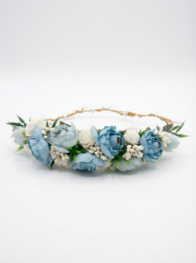 طوق ورد ازرق 23140