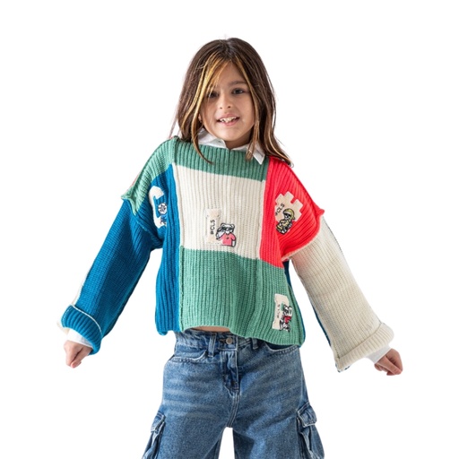 بلوزة صوف الوان دبدوب