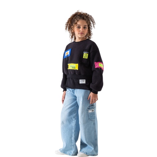 بلوزة فرو labels love you