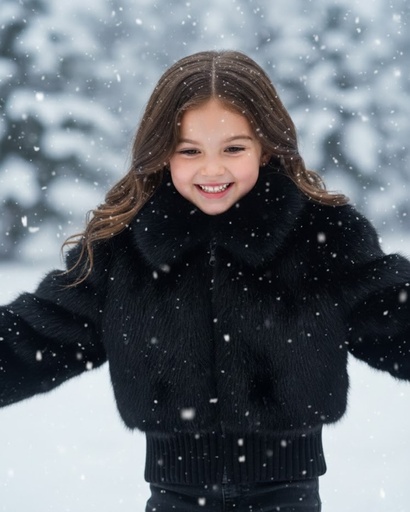 جاكيت فرو بناني luxury