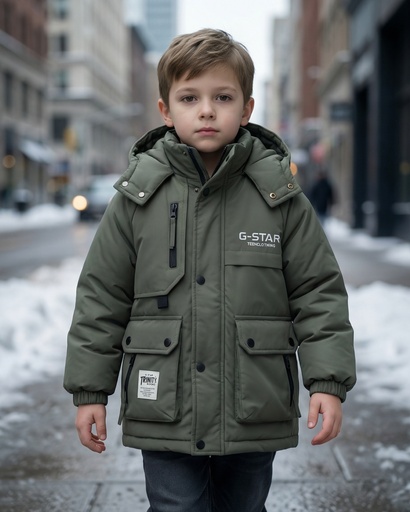 جاكيت اولاد مبطن فرو g-star trinity